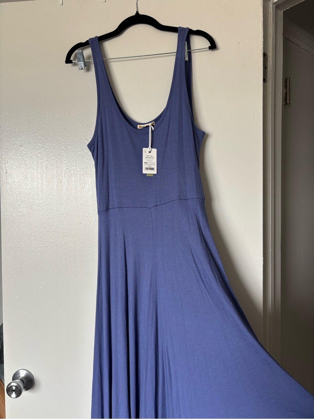 MARINA Sleeveless Maxi Dress in Dusty Blue